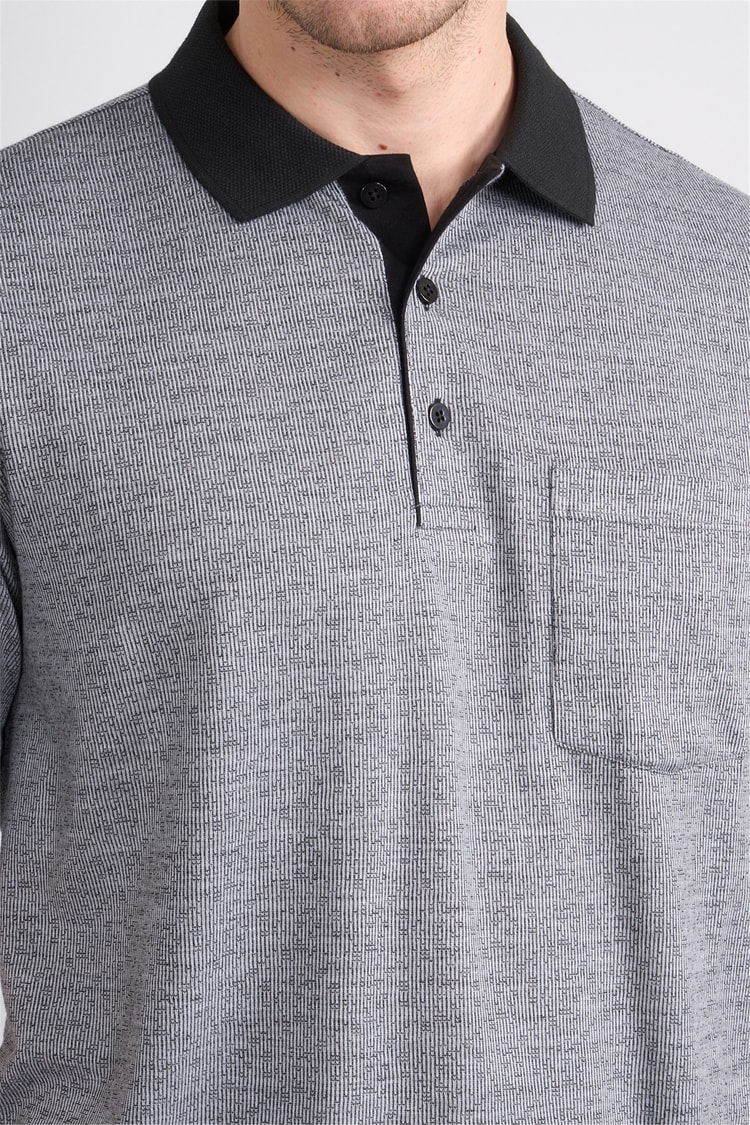 Çetinkaya Mentality 4626 Polo Yaka Regular Modelli T-shirt Siyah