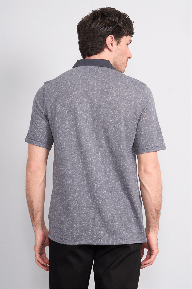 Çetinkaya Mentality 4627 Polo Yaka Regular Modelli T-shirt Füme