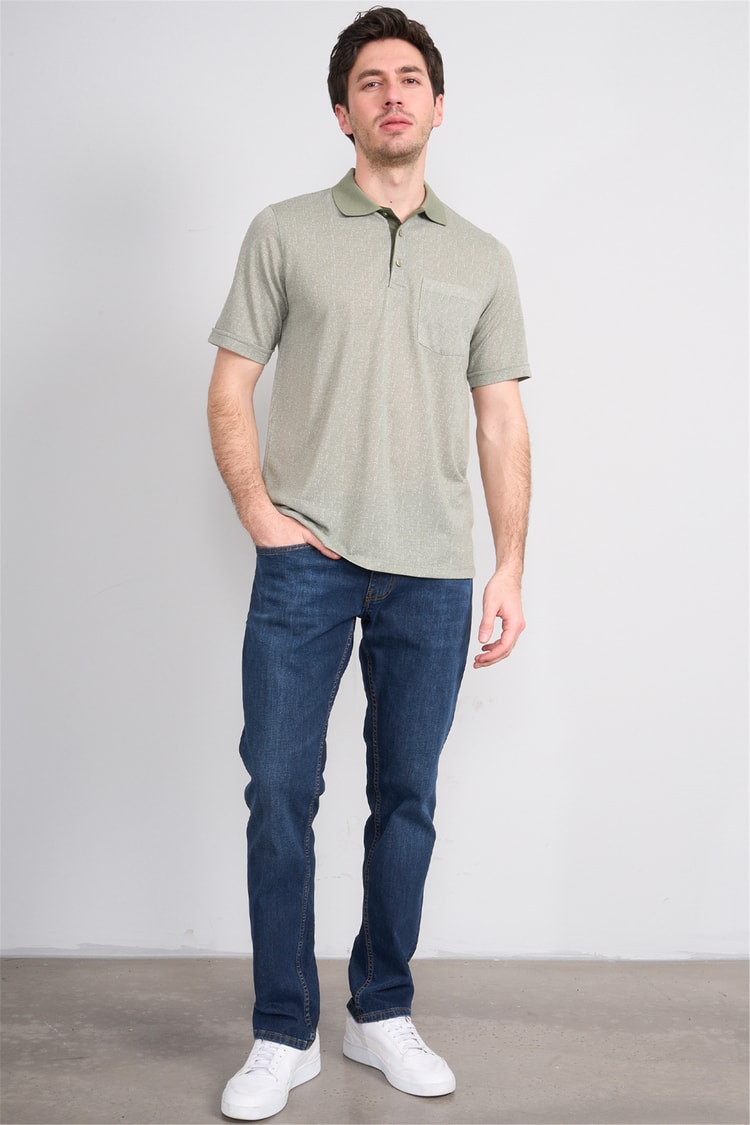Çetinkaya Mentality 4627 Polo Yaka Regular Modelli T-shirt Haki