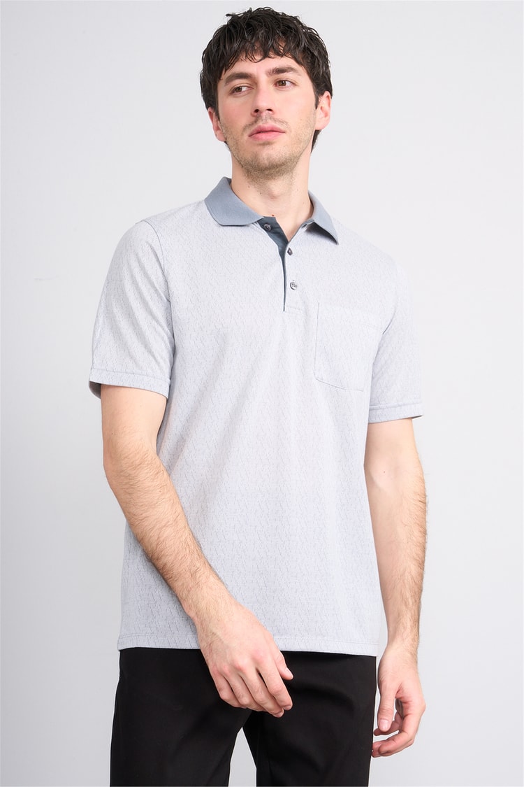 Çetinkaya Mentality 4628 Polo Yaka Regular Modelli T-shirt Gri
