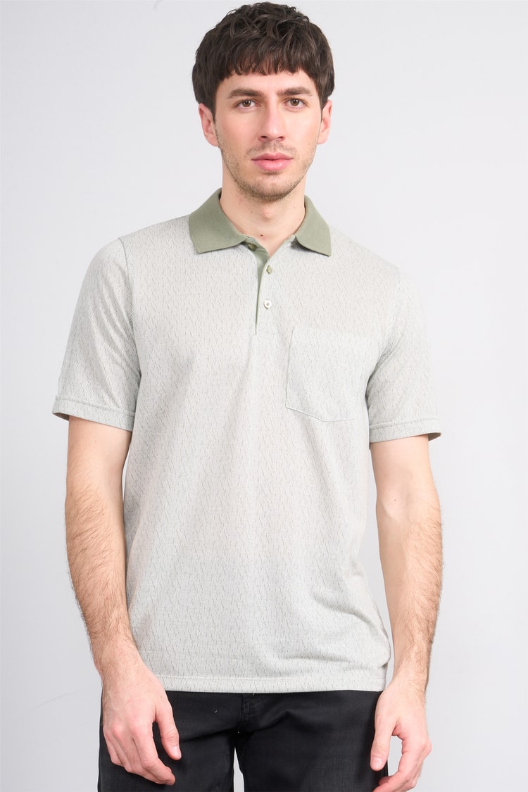 Çetinkaya Mentality 4628 Polo Yaka Regular Modelli T-shirt Haki