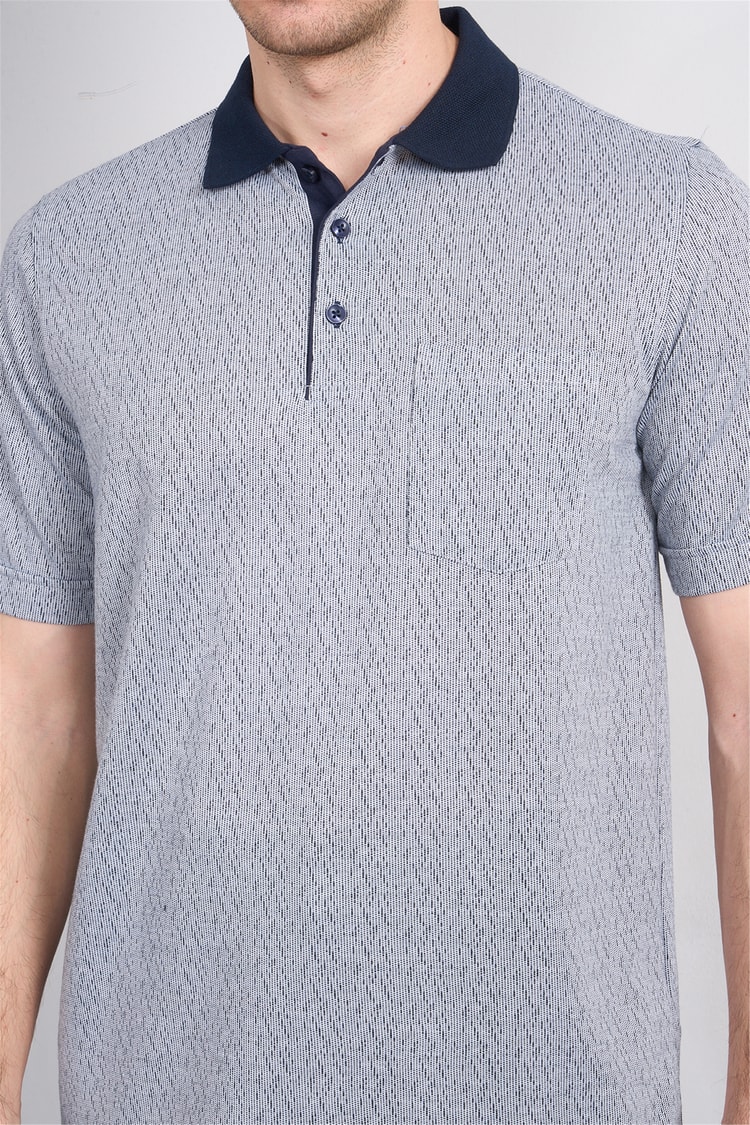 Çetinkaya Mentality 4628 Polo Yaka Regular Modelli T-shirt Lacivert