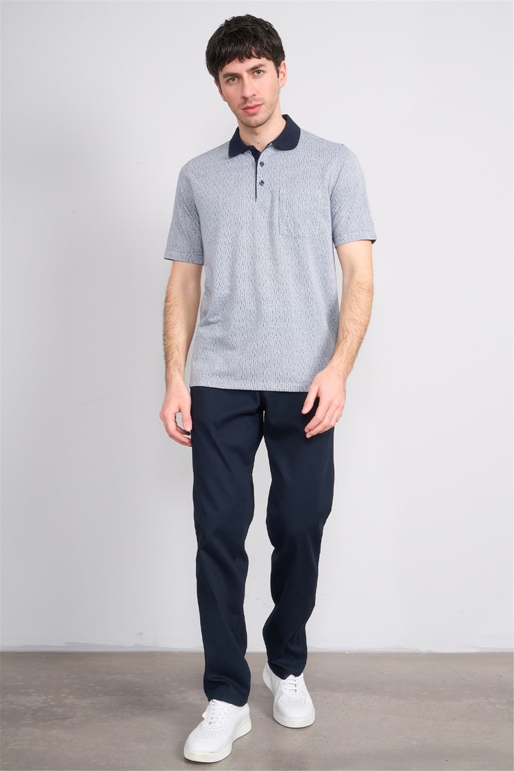 Çetinkaya Mentality 4628 Polo Yaka Regular Modelli T-shirt Lacivert