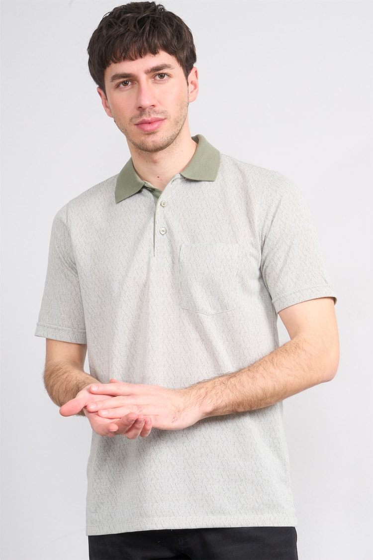 Çetinkaya Mentality 4628 Polo Yaka Regular Modelli T-shirt Haki