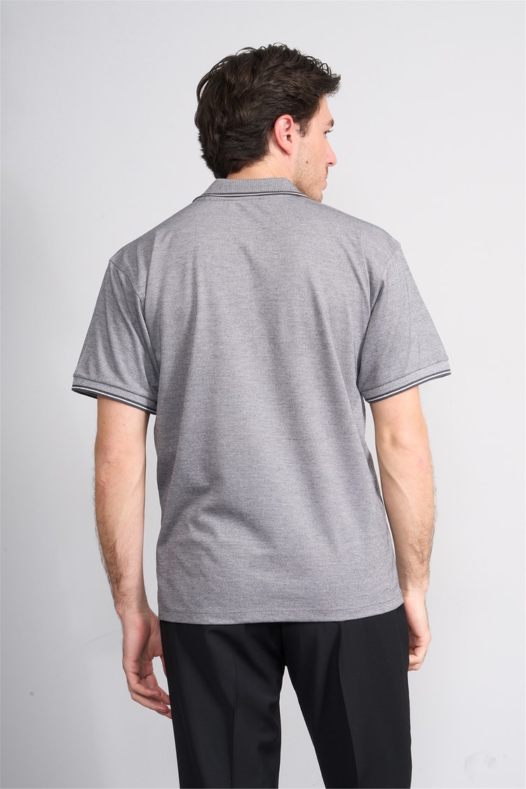 Çetinkaya Mentality 4702 Polo Yaka Regular Pike T-shirt Gri