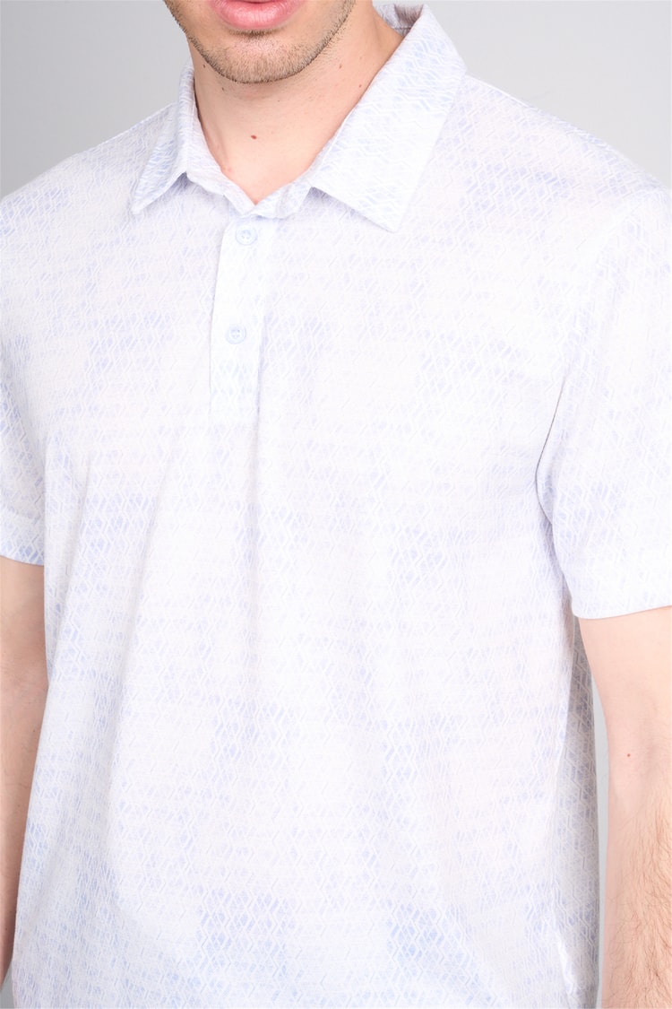 Çetinkaya Mentality 4772 Polo Yaka Regular Micro İnterlok T-shirt Mavi 2