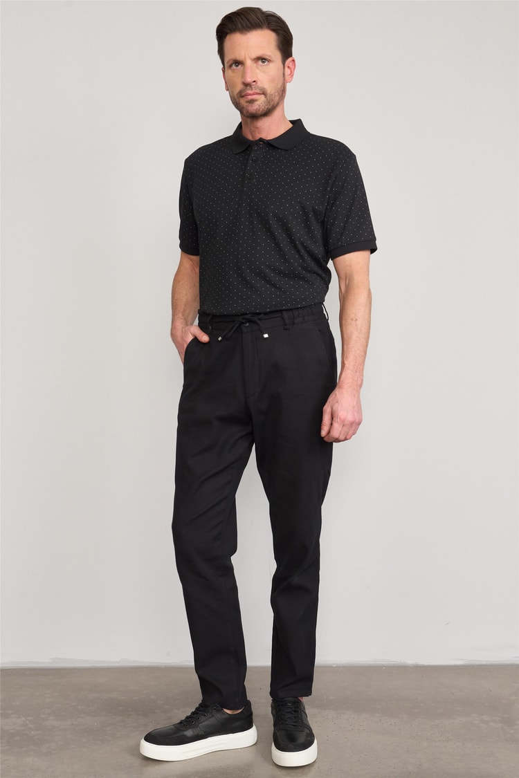 Chester Polo 6320 Erkek Jogger Pantolon Siyah | Çetinkaya