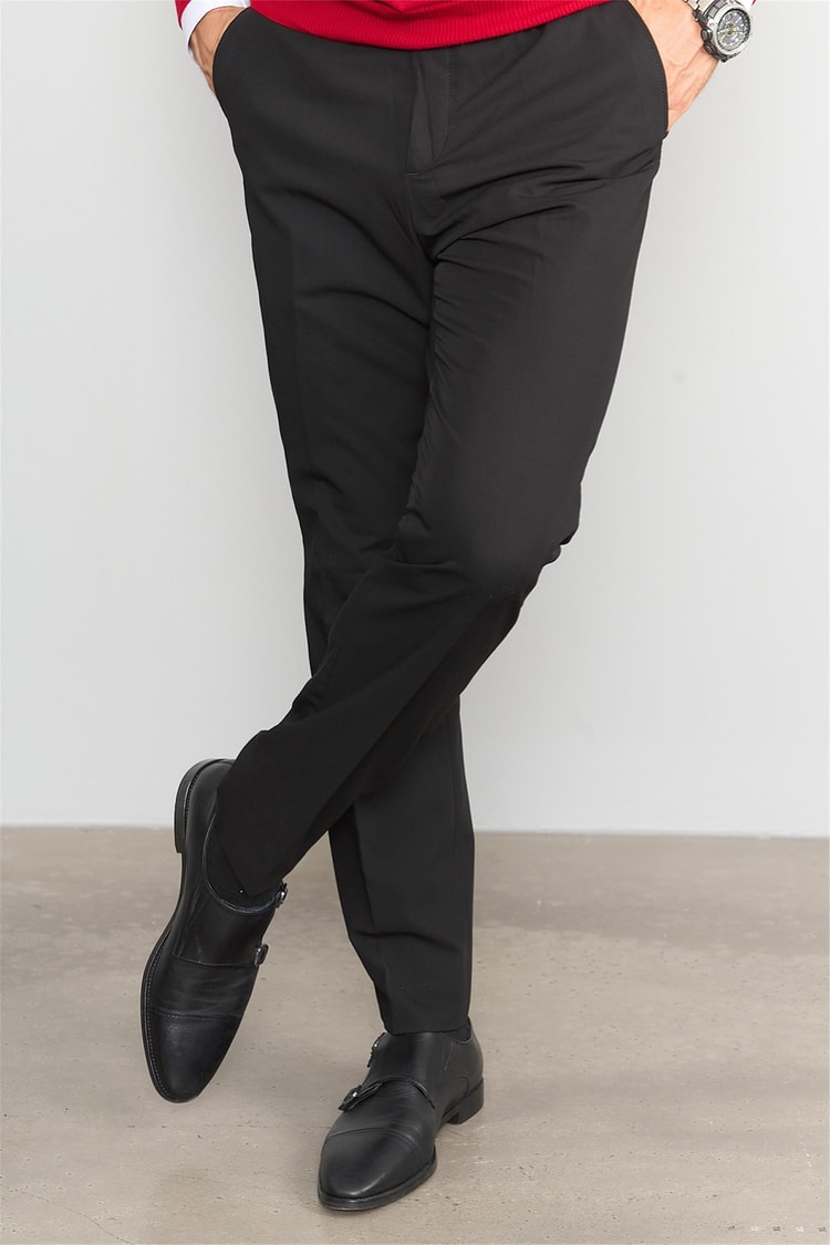 Chester Polo 9255 Erkek Slimfit Pantolon Siyah