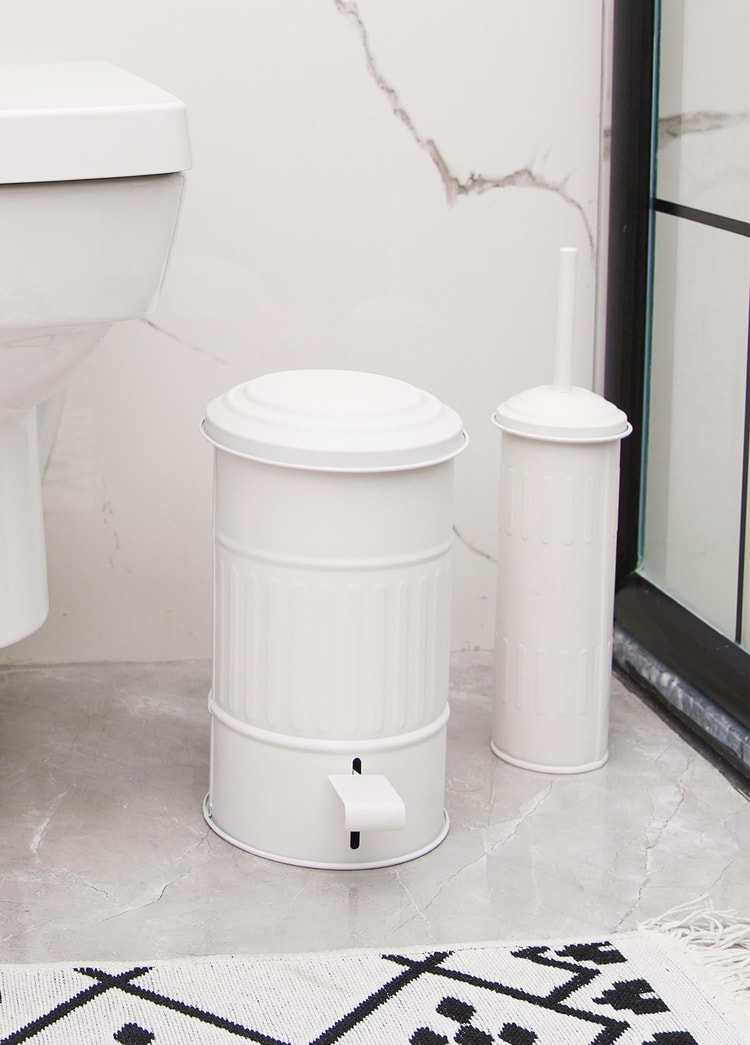 Çöp Kovası Banyo 5 Lt Beyaz MGL0009