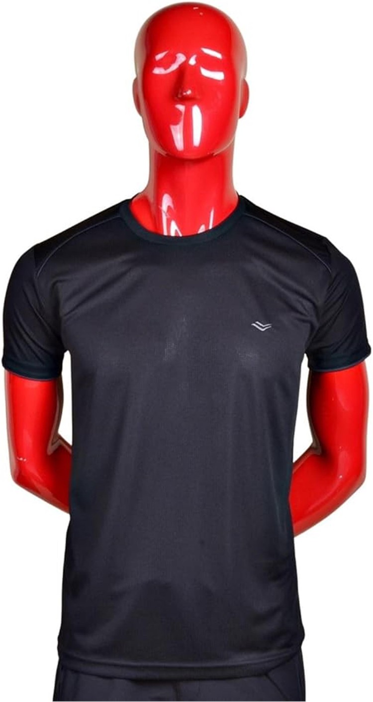 CrossTime 5023 Siyah Erkek Polyester Sıfır Yaka T-Shirt