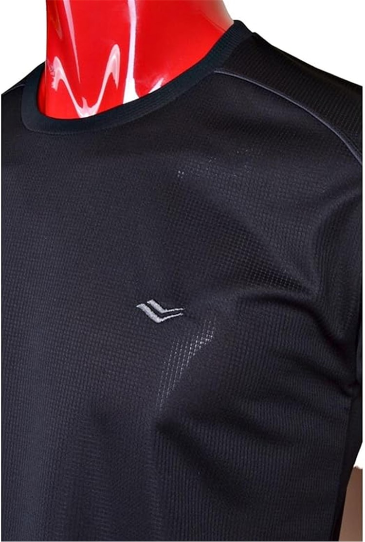 CrossTime 5023 Siyah Erkek Polyester Sıfır Yaka T-Shirt