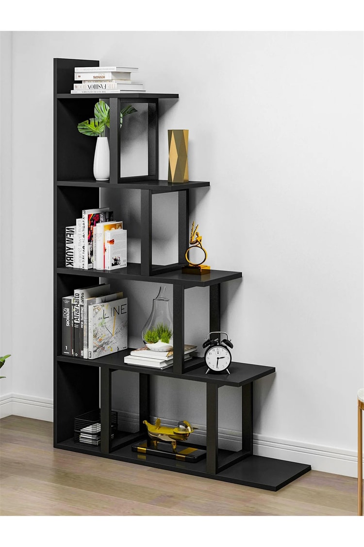 Deconode Step Kitaplık Siyah DN1126S