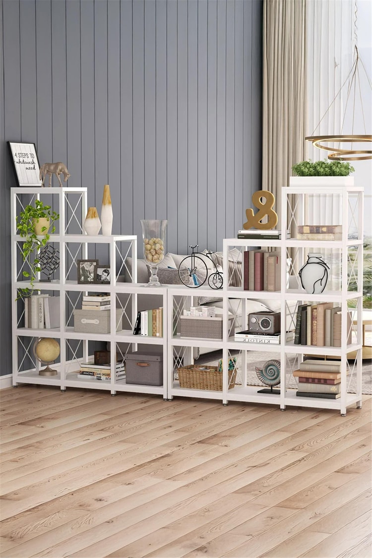 Deconode Verona Merdiven Kitaplık Beyaz- Beyaz DN1146BB