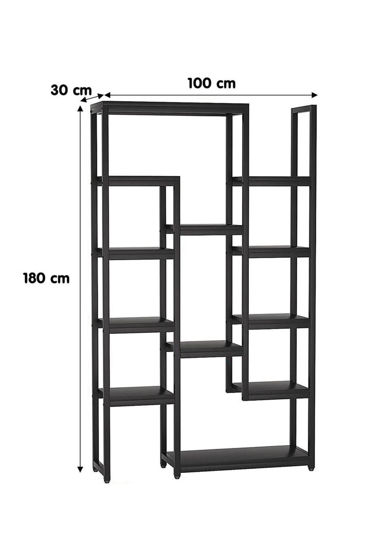 Deconode Zen Kitaplık Siyah DN1075S