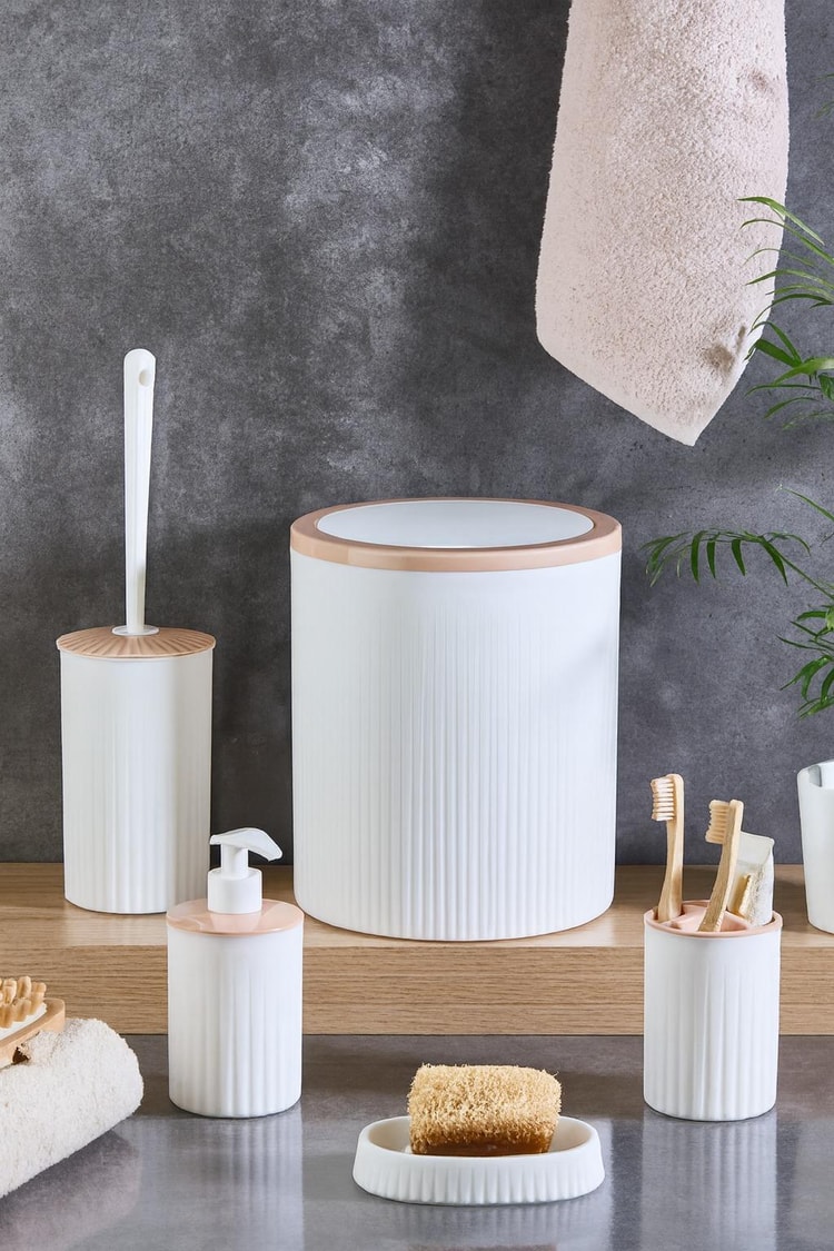 DECOREV 6 LI BEYAZ STANDLI VEST WC SETİ DC-6348