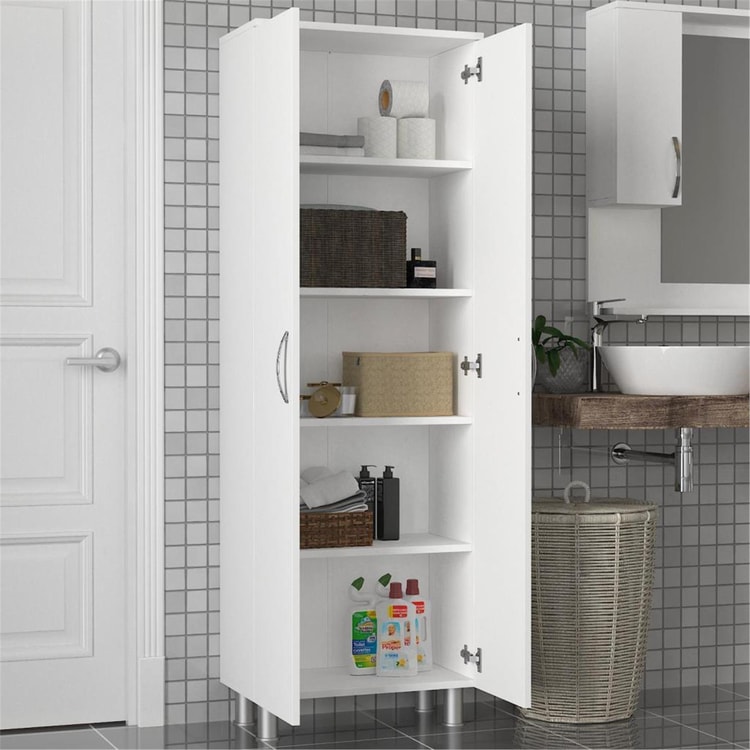 Dekorister Arizona 2 Kapaklı Çok Amaçlı Dolap Beyaz