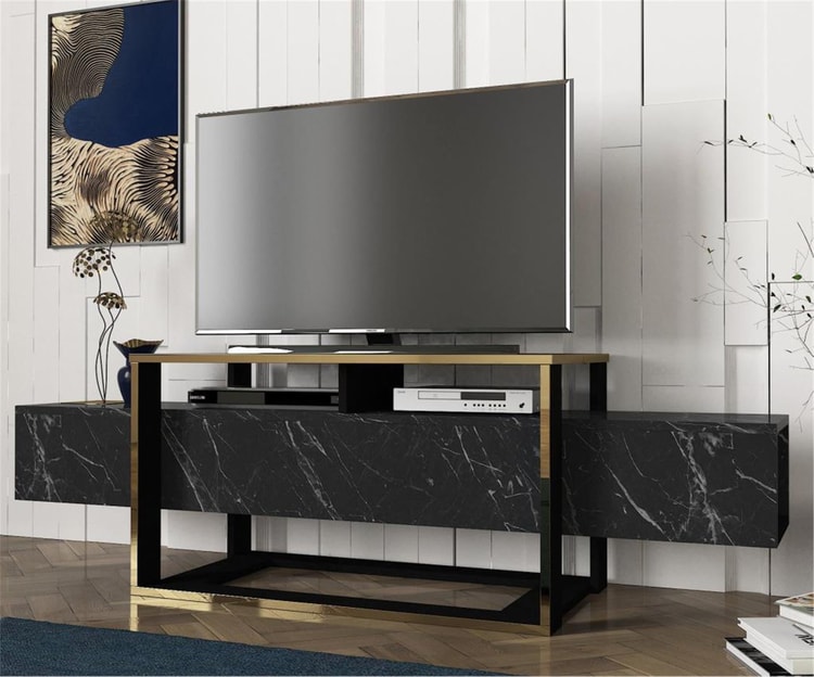Dekorister Bianco Tv Ünitesi Mermer