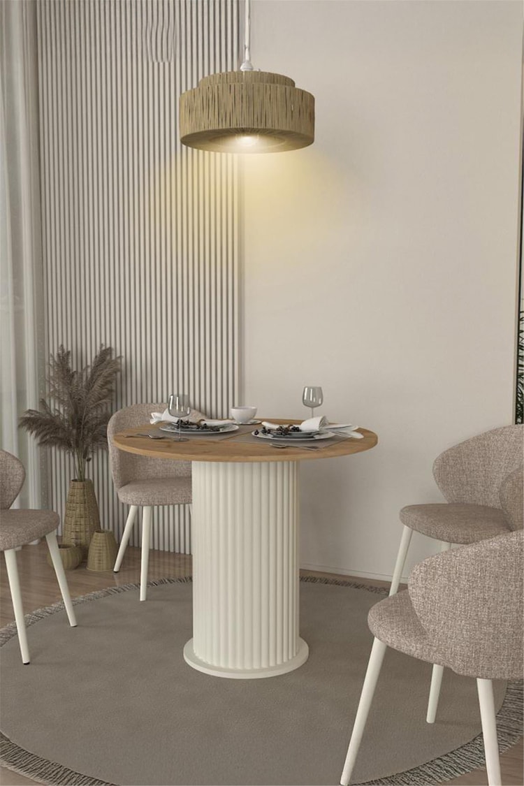 Dekorister Bohema Yemek Masası Aytaşı - Sepet 90cm