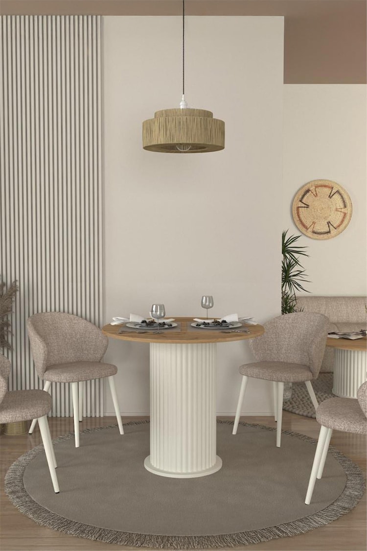 Dekorister Bohema Yemek Masası Aytaşı - Sepet 90cm