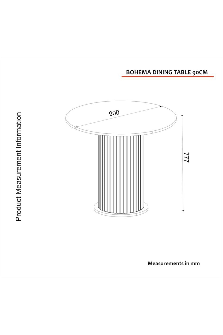 Dekorister Bohema Yemek Masası Aytaşı - Sepet 90cm