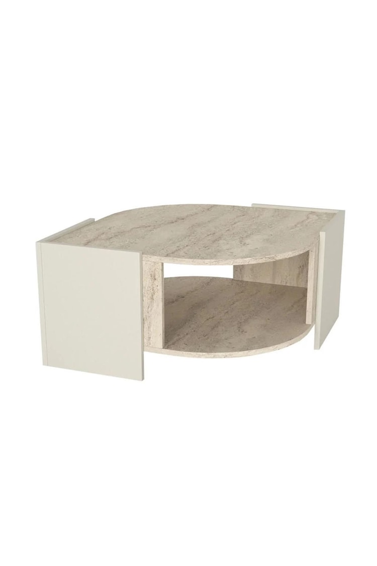 Dekorister Exclusive Marbel Orta Sehpa Kumtaşı-Traverten