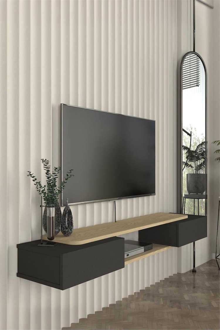 Dekorister Glint Tv Sehpası Antrasit - Rota 150 cm
