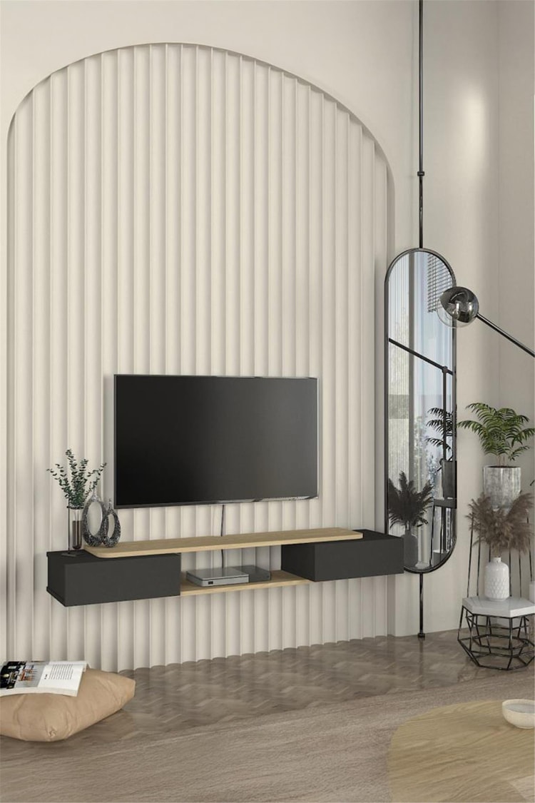 Dekorister Glint Tv Sehpası Antrasit - Rota 150 cm