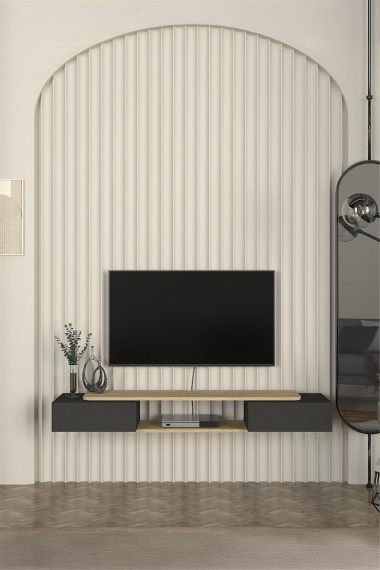 Dekorister Glint Tv Sehpası Antrasit - Rota 150 cm