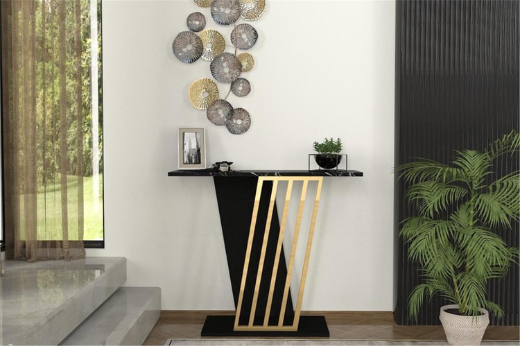 Dekorister Gravity Dresuar Siyah  Mermer