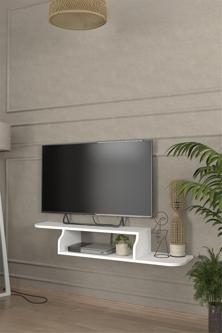 Dekorister Macros Tv Sehpası Beyaz 120 cm
