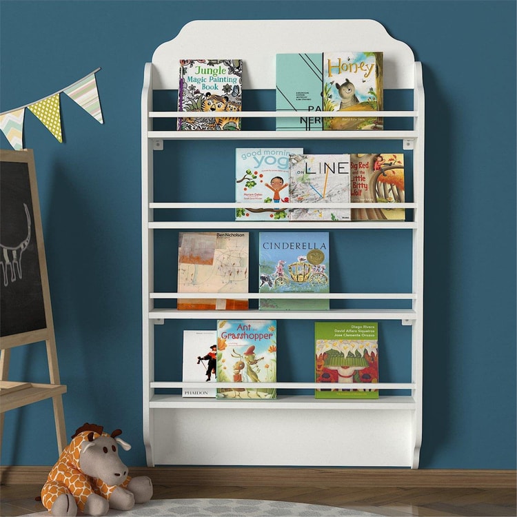 Dekorister Montessori Kitaplık Beyaz