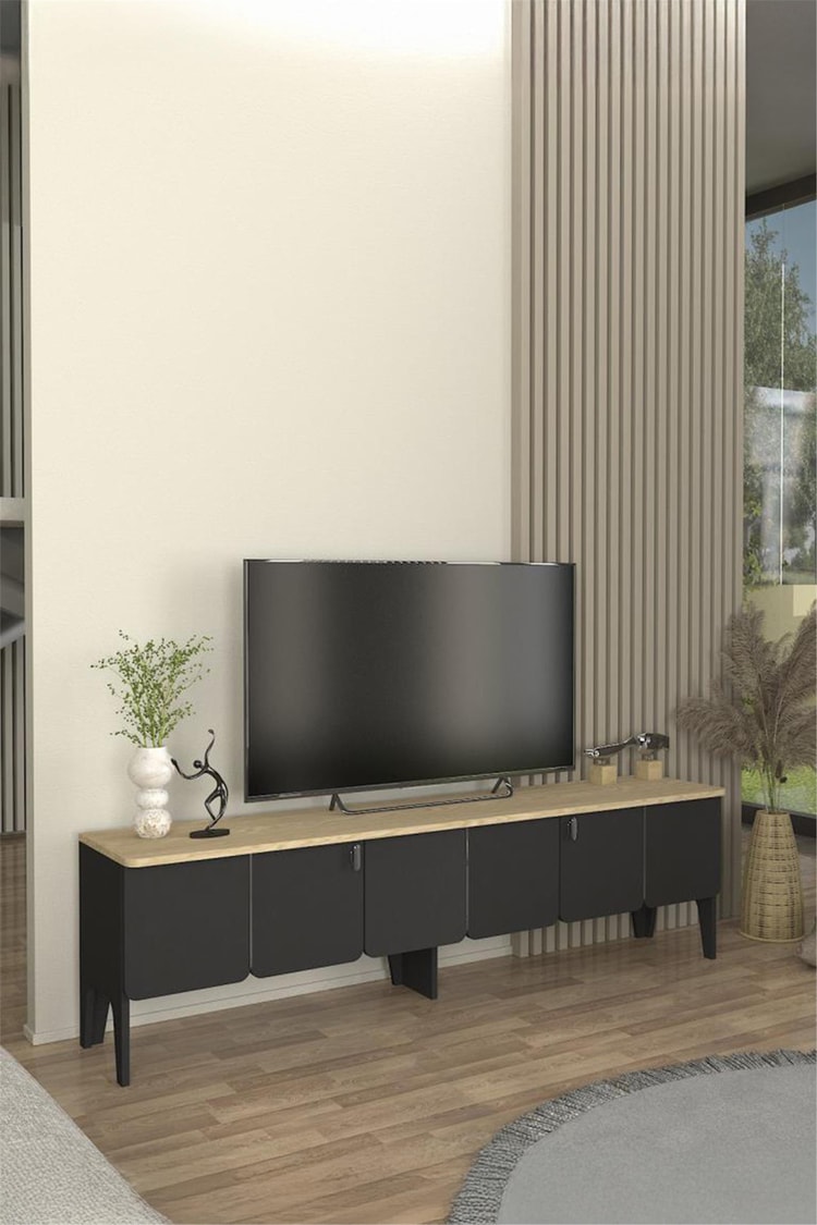 Dekorister Pedro Tv Sehpası Antrasit - Rota 180cm