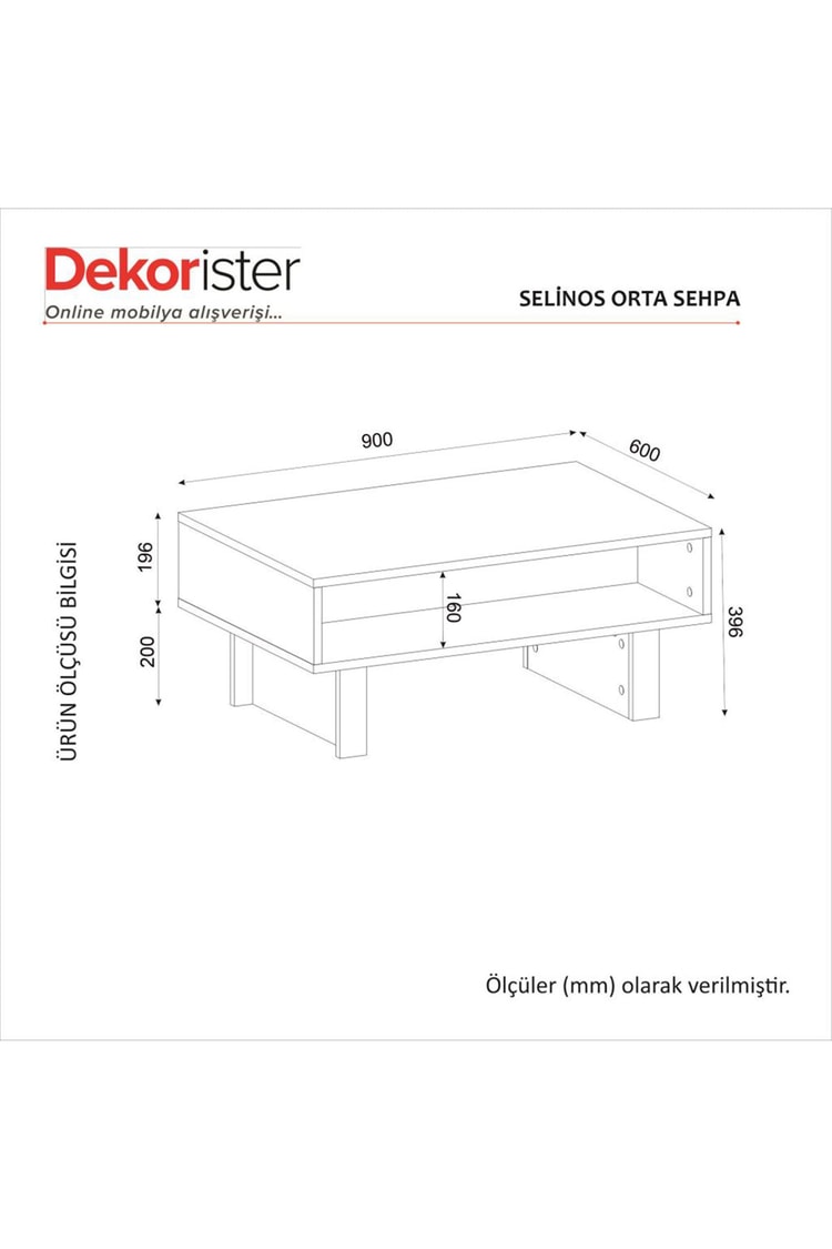 Dekorister Selinos Orta Sehpa Kumtaşı - Rota