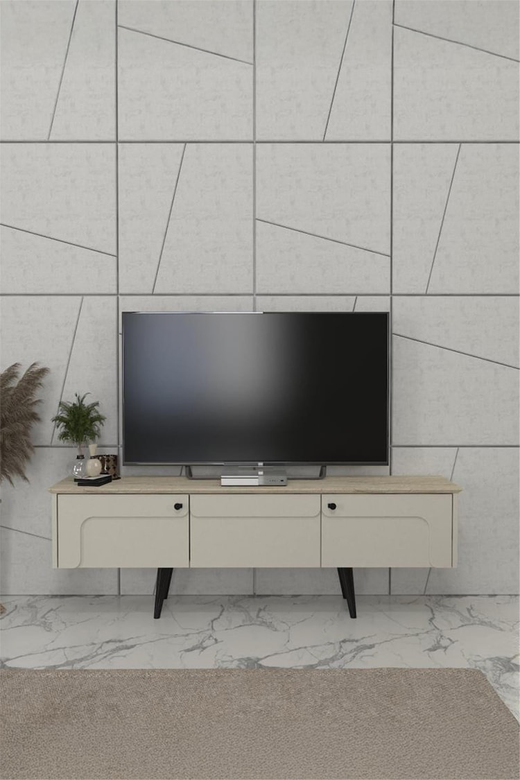 Dekorister Sevilla Tv Sehpası Kumtaşı - Traverten 150cm