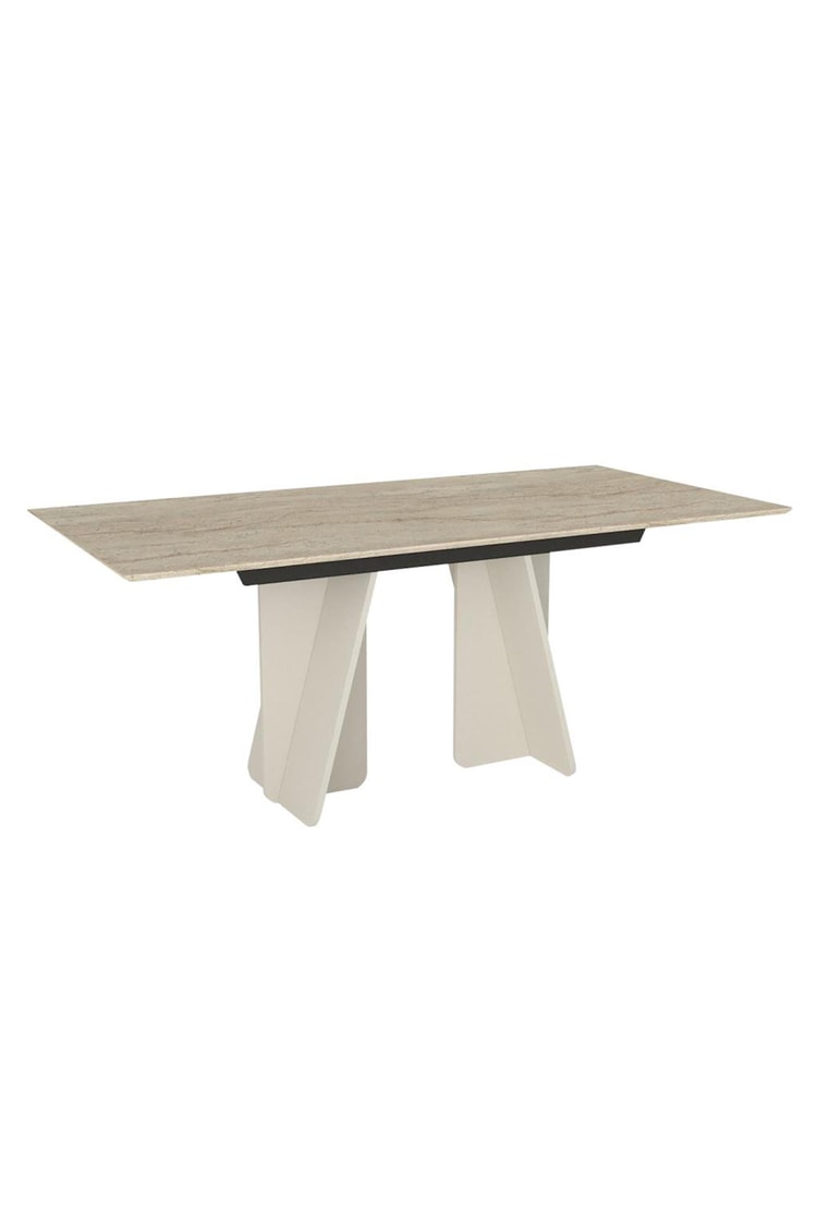 Dekorister Sevilla Yemek Masası Kumtaşı - Traverten 180cm