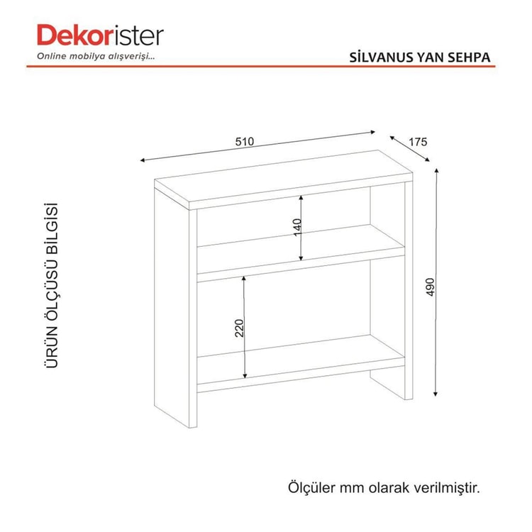 Dekorister Silvanus Yan Sehpa Beyaz
