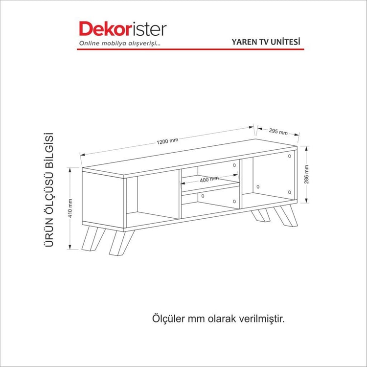 Dekorister Yaren Tv Sehpası Beyaz