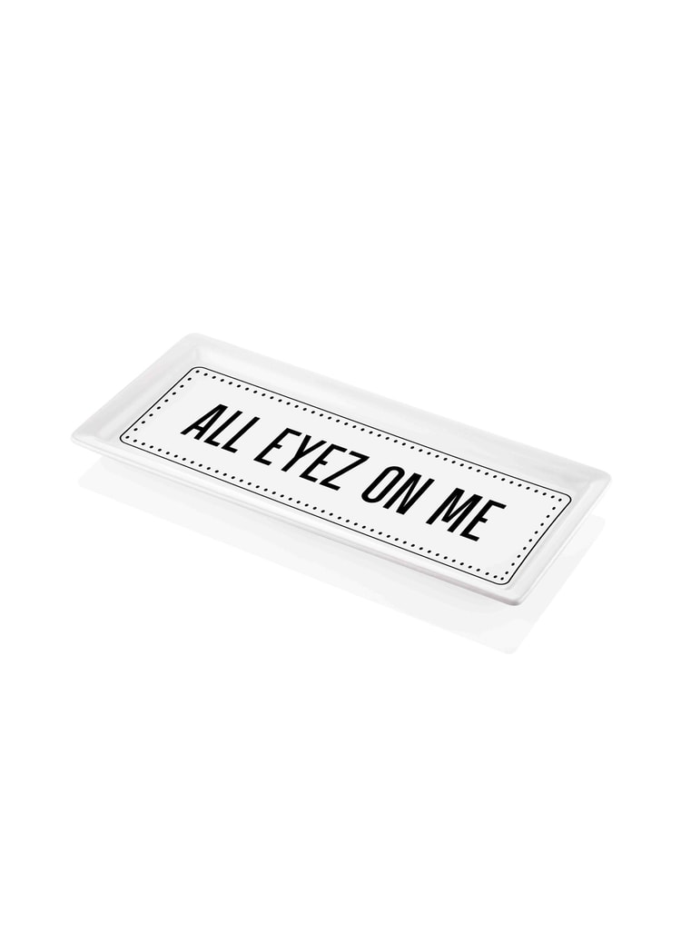 Dikdörtgen Servis All Eyez On Me - 35 x 16 Cm
