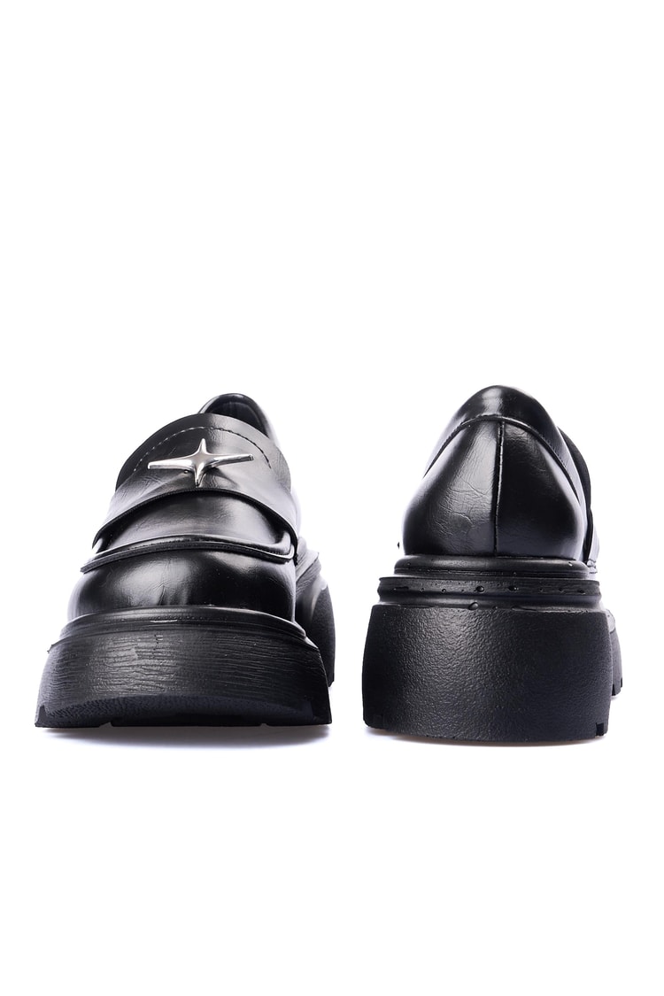 Divamod 2500 Siyah Kadın Loafer Ayakkabı