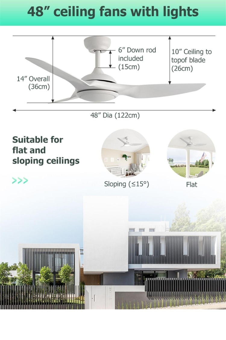 DLC Bora Led Tavan Vantilatörü Beyaz 122 Cm (DCF-FS52920B)