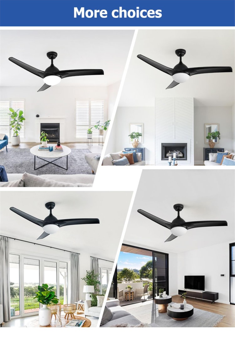 DLC Favonıo Led Tavan Vantilatörü Siyah 132 Cm (DCF-W186S)
