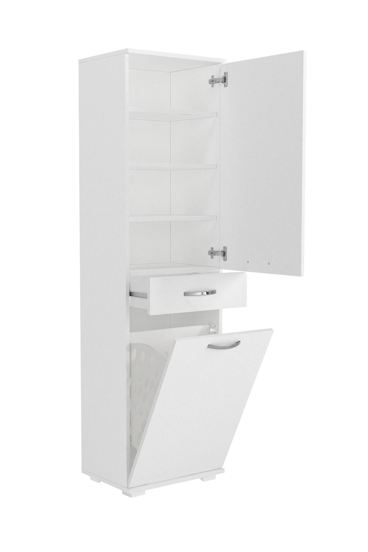 Dorpek Ayris Çok Amaçlı Dolap Kiler Dolabı Mutfak Banyo Dolabı Beyaz
