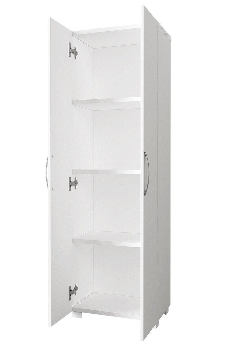 Dorpek Devika 2 Kapaklı Çok Amaçlı Dolap – Geniş Raflı / Mutfak-Banyo-Hol Kullanımı / Kolay Montaj