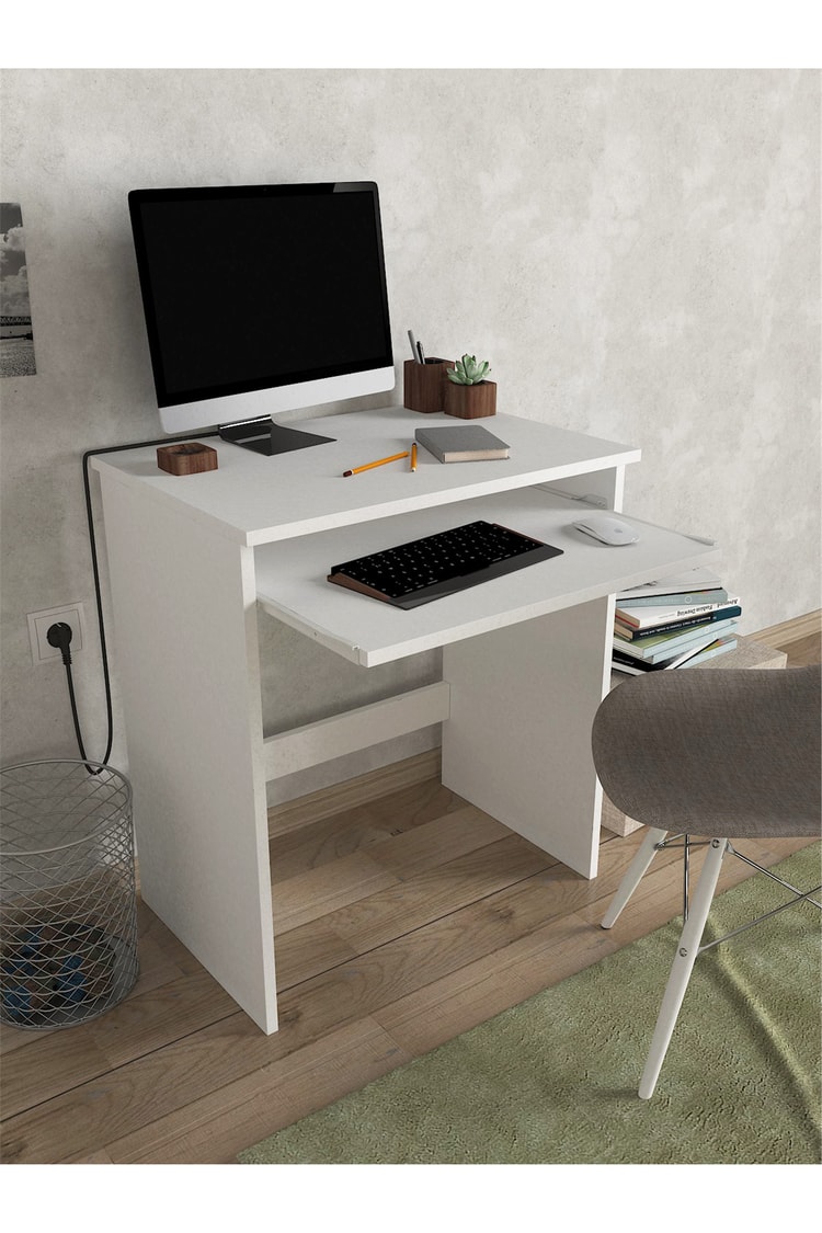 Dorpek Gilda Bilgisayar Pc Çalışma Laptop Masası Beyaz