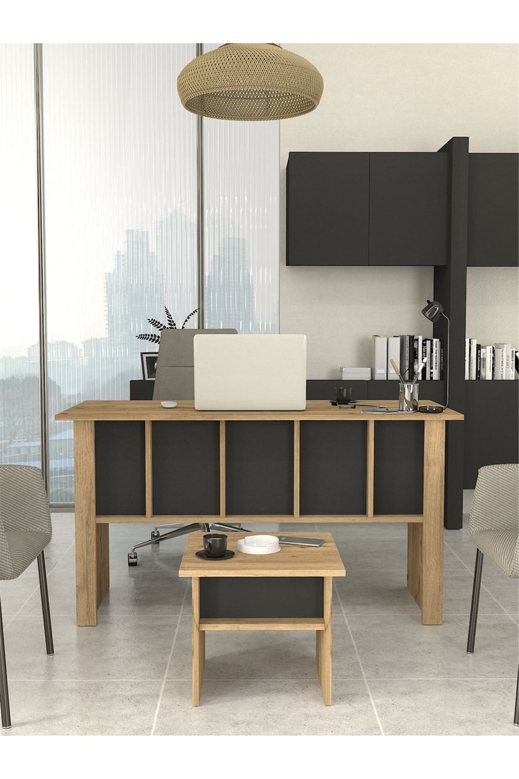 Dorpek Nika Ofis Masası Ve Ofis Sehpası Set - 2 Parça