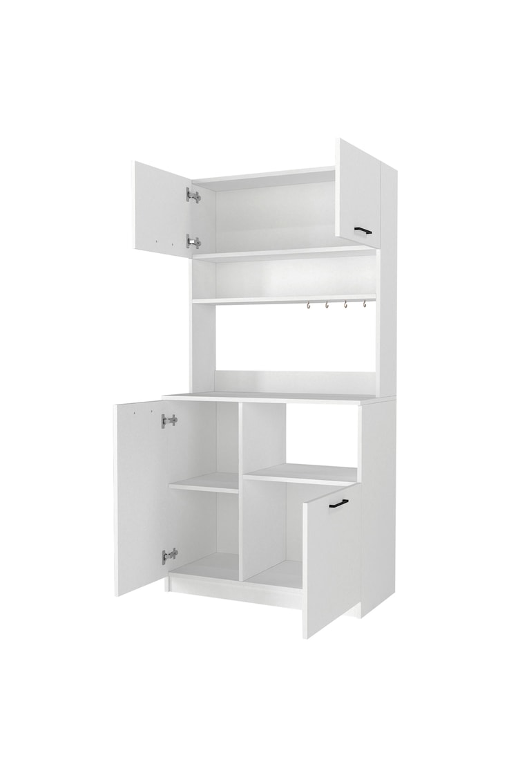 Dorpek Tuco 2 Çok Amaçlı Mutfak Dolabı & Mikrodalga Fırın Dolabı & Banyo Dolabı 180x90 Cm Beyaz