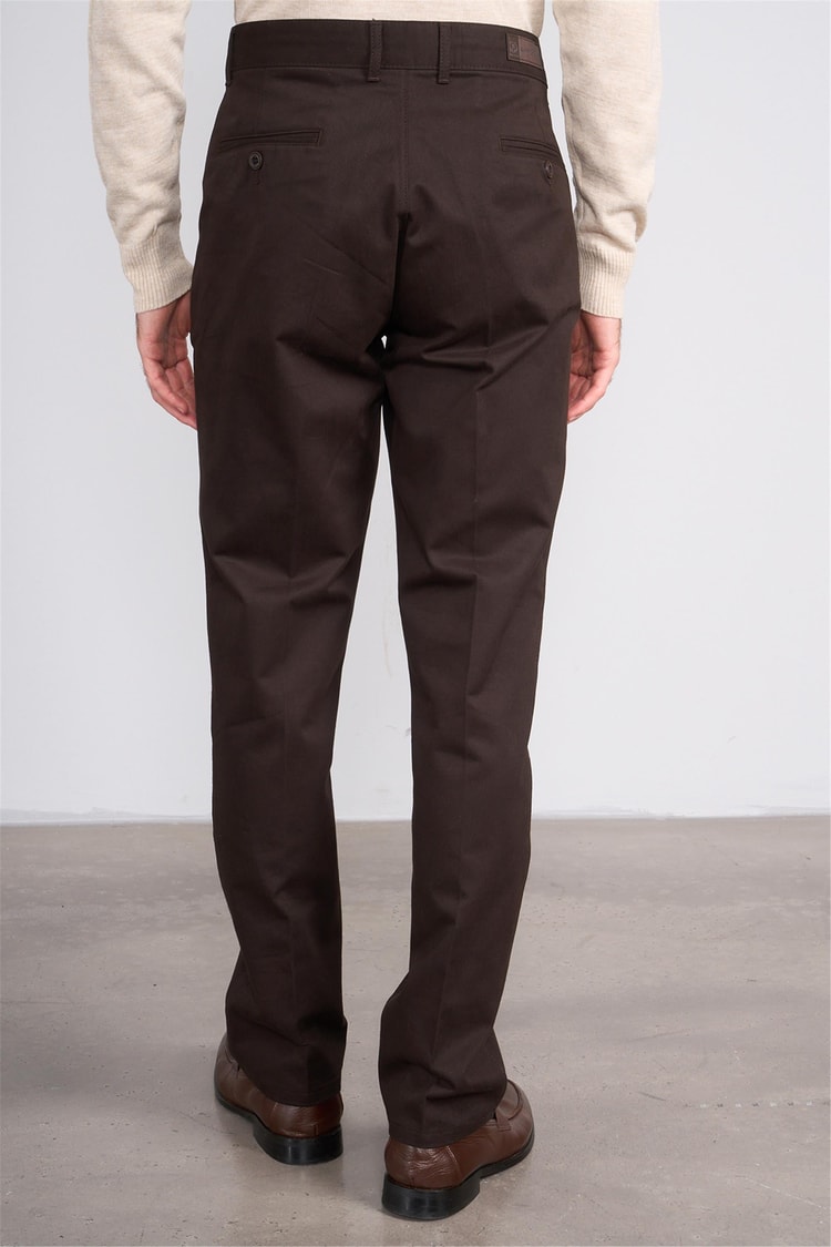 Erpant 1 Kahverengi Erkek Pamuk Gabardin Regular Pantolon