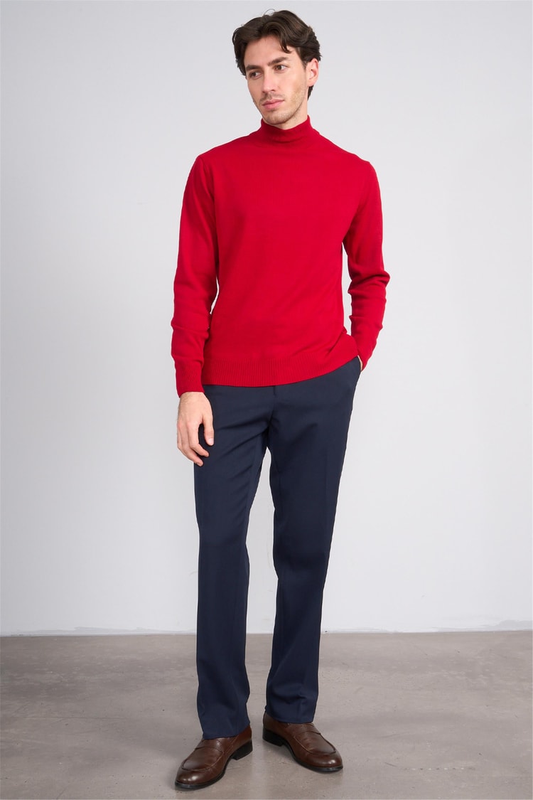 Erpant 12 Lacivert Erkek Flanel Regular Pantolon