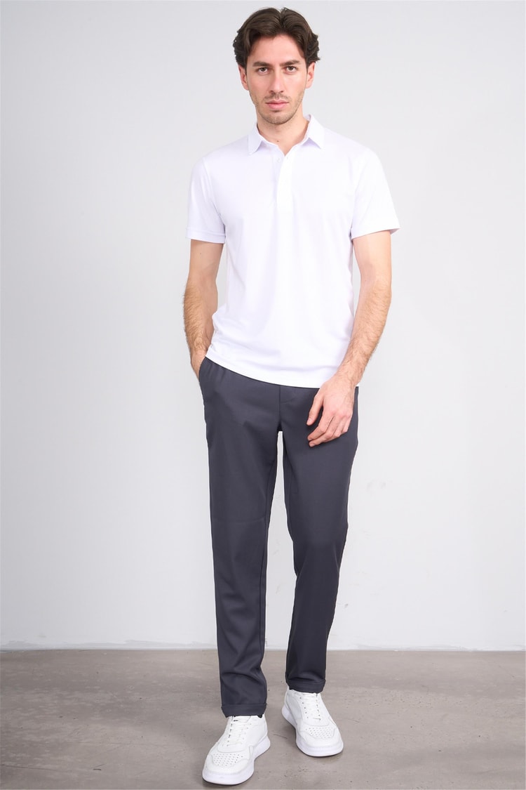 Erpant 13 Gri Erkek Gabardin Jogger Pantolon