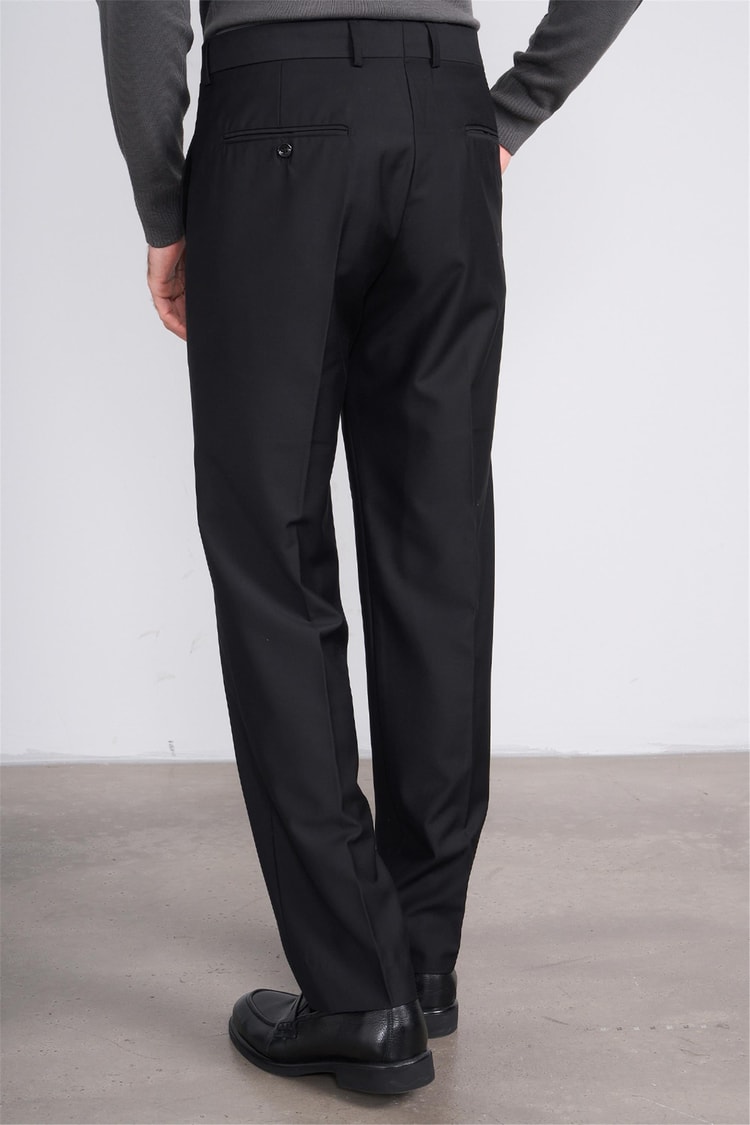 Erpant 7 Siyah Erkek Poliviskon Ithal Regular Pantolon